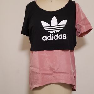 NWOT Adidas Originals two in one top